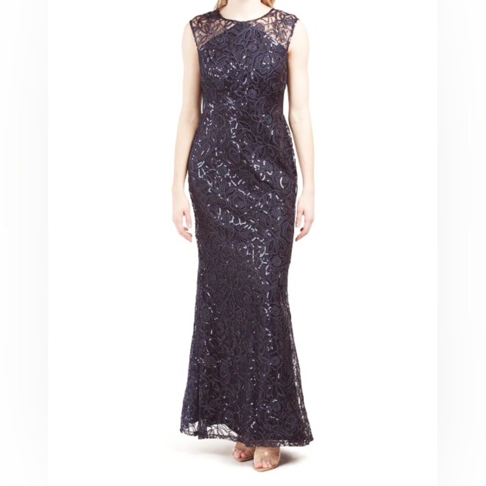 Black Ruched Sleeveless Cocktail Gown